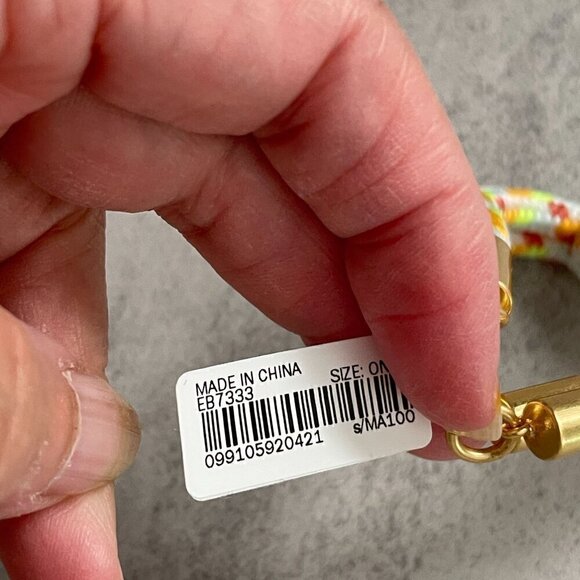 NWT Madewell Pink Lemonade Knotted Rope Cord Colorful Beachy Bracelet 6.75"-8" - Picture 6 of 6